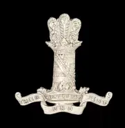 11th Hussars Cap Badge Hallmarked Silver