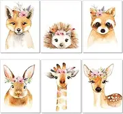 artpin® Set of 6 posters for children's room, A4 pictures, baby room, boho decoration, girls' wall pictures, P39