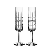Orrefors Street Specialty Drinkware by Jan Johansson Champagne Glass, Set of 2