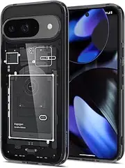 [Spigen] Ultra Hybrid Zero One for Google Pixel 9/9 Pro Case, Sleek Internal Design Air Cushion TPU Bumper Protective Technology Hard PC Back Raised Edges Protection Slim Cover - Zero One
