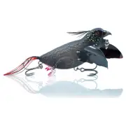 Chasebait Lures The Smuggler 90mm Water Walker Swimming Bird Fishing Lure - Black Cockatoo