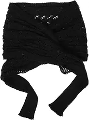 [OATIPHO] Wool Shawl Scarf Mens Scarves Woven Blanket Hooded Blanket Blankets for Men Fluffy Blanket Knitted Double Sleeve Scarf Goth Scarf Sweater Scarf Warm Knit Wrap Deer Cashmere Black