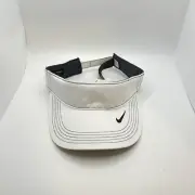 Nike Golf Dri Fit Visor Hat Cap White Black Gray Unisex Adult 429466-100 NEW