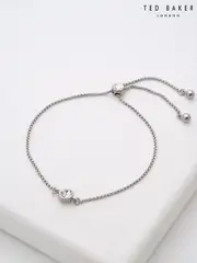 Ted Baker Silver Tone SARSAA: Crystal Drawstring Adjustable Bracelet (T60196) | $69