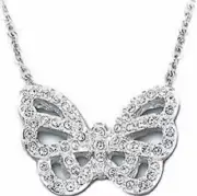 NIB Signed SWAROVSKI LORELEI Crystal Butterfly Pendant Necklace #5022432