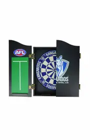 North Melbourne Kangaroos AFL Dartboard + Cabinet