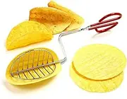 Stainless Steel Taco Maker Press Fried Taco Shells Mold Deep Fryer Tongs Kitchen Tools Tortilla Fryer Tongs,Taco Maker,Taco Press,Fried Taco Shells,Taco Mold/3273