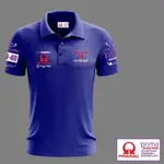 MOTO GP PRIMA PRAMAC RACING TEAM 男式短袖大碼圖案 POLO 領襯衫男式女式