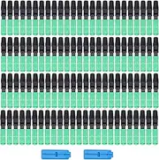 Optic Fiber, 100Pcs Fiber Optic Cable Adapter SC APC Embedded Optic Fiber Quick Fast Connector Straight Plug