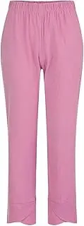 Womens Wide Leg Pants Linen Summer 2025 Elastic High Waist Pants Lightweight Loose Fit Comfy Causal Trousers Pockets