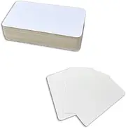 Gripebao 120pcs Mini Colored Index Cards Notecards, 5 x 9 cm Blank Flash Cards, Pastel Note Cards Cute, Unlined Small Business Message Card Flashcards for Studying Learning Writing Word (White)
