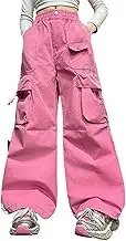 Baby Girl Clothes Bell Bottoms And Autumn New Models For Middle And Large Children With Big Pockets Personalized Retro Wide Leg Pants Trendy Cool Loose Casual Overalls 4t Girl Clothes