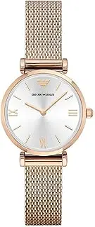 [Emporio Armani] Women's Stainless Steel Two-Hand Dress Watch
