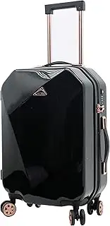 [Kensie] Women's Shiny Diamond Hardside Spinner Luggage Set