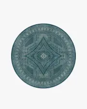 185' Round | Machine Washable Runner Rug | Kid & Pet Friendly | Indoor Rug | Nomad Blue Rug by Martyn Lawrence Bullard | Ruggable