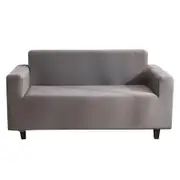 Stretch Sofa Covers 1 Piece Polyester Spandex Fabric Living Room Couch Slipcovers ( Large, Light Gray)