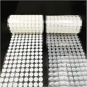 500/1000pairs Dots Transaprent Self Adhesive Fastener Tape 10/15/20mm Hooks&Loop Strong Glue Magic Tape Sticker (Color : White 500pairs, Size : 10mm)
