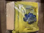 Bouvetan 16.5 oz Hard Wax Beans 10 Wax Sticks Hair Removal Brow Face Legs Waxing