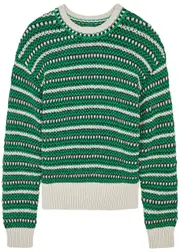 Isabel Marant étoile Hilo Striped Knitted Jumper - Mint - 40 (UK12 / M) 40 (UK12 / M)
