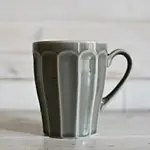 日本 美濃燒 法式古典馬克杯 灰色 咖啡杯 茶杯 漱口杯