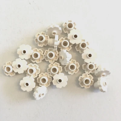 NEW Lego 25 pc Lot White Flower Plant Pieces 6 Petals