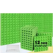Soundproofing Foam Panels 12 Pcs Sound Treatment for Music Studio Wall Soundp...