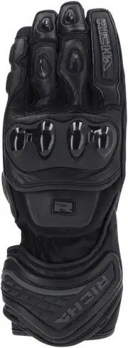 Richa Warrior Evo Ladies Motorcycle Gloves, black, Size M for Women