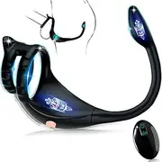 Vibrating Cock Ring Taint Stimulator, Remote Control Anal Butt Plug Prostate Massager Penis Ring Male Vibrators for Men Pleasure Sex Toys For Adult Couples