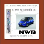 補充橡膠雨刷 JAZZ RS GE8 2008-2014 品牌 NWB 日本英國 26 14