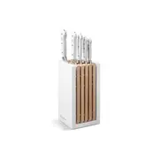 Wusthof Classic White Knife Block Set 6 Piece With Bread Knife
