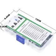 180PCS Push Button Switches Assortment Set 6x6mm Touch Push Button Switches