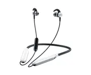 Neckband Earphone ic Noise Reduction IPX5 Waterproof Sport Wireless Bluetooth-compatible Headset for Mobile Phone-Silver