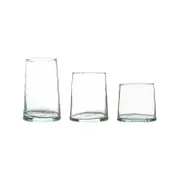 Nicola Spring 18 Piece Merzouga Recycled Highball And Tumbler Glasses Set - Clear