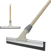 [Wellko] Wiper Blade Squeegee, Magic Broom Sweeper with Beech Handle