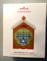 HANUKKAH,THE FESTIVAL OF LIGHTS, Yr 2019 HALLMARK KEEPSAKE ORNAMENY