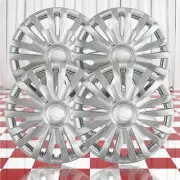 15" Push-on Chrome Hubcaps for 2010-2014 Volkswagen Golf (QTY: Four)