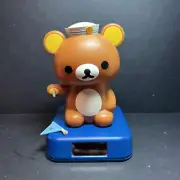 Solar Powered Dancing Bobble Head Toy - Rilakkuma Brown Bear Sailor READ