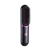 Mini Cordless Hair Straightener Brush Portable Hair Straightener Comb With USB Charging For Women Negative Hair Straightener Brush Scald And Auto-off