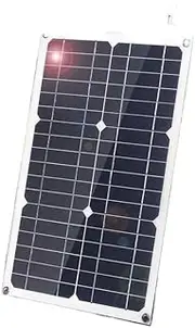 Solar Panel, 20W Photovoltaic Solar Panel Flexible Photovoltaic Module for Camper, Car, Boat, Camping Shelter