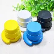 SENRISE Stapleless Stapler, 3pcs Mini Stapler Stapleless Safe Binding Binder Student Stationery for Binding Bills, Tickets Or Documents (Black/White/Blue/Yellow Send Randomly)