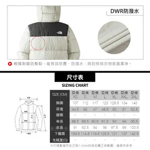 【The North Face 男 600FP 長版防風防潑羽絨外套《淺灰》】7W7K/登山/保暖外套/防潑水