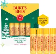 Burt's Bees Lip Balm Multipack | Moisturising Lip Balm Gift Set with Beeswax ...