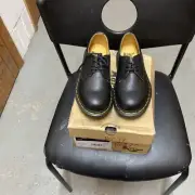 Dr Martens DM,s Docs Aunt Sally Ladies Yellow Stiching Lace Up Shoes Size 3(uk)
