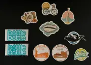 Assorted Collectable Sticker Lot Pura Vida Bottle Bottle