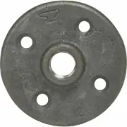 (3)-Anvil 1 In. x 3-5/8 In. Black Iron Pipe Floor Flange. Model: 8700163952