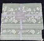 NEW 8 Pc Placemat Set Sage Floral Soho Loft Placemats NWT