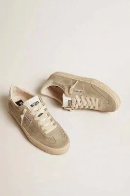 Golden Goose Soul Star Sneaker Taupe Suede/Milk Sz 36 New In Box