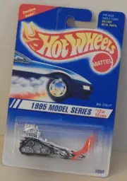 Big Chill Snowmobile Black Design Pink Skis Hot Wheels 1995-352 Model Series
