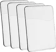 TEHAUX 4pcs Phone Card Holder Sleeve Adhesive Wallet for Phone Case Durable Protection for Credit Id Cards Quick Installation Innovative Design