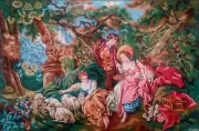 Needlepoint tapestry painted canvas 12.464 (36"x52") GobelinL